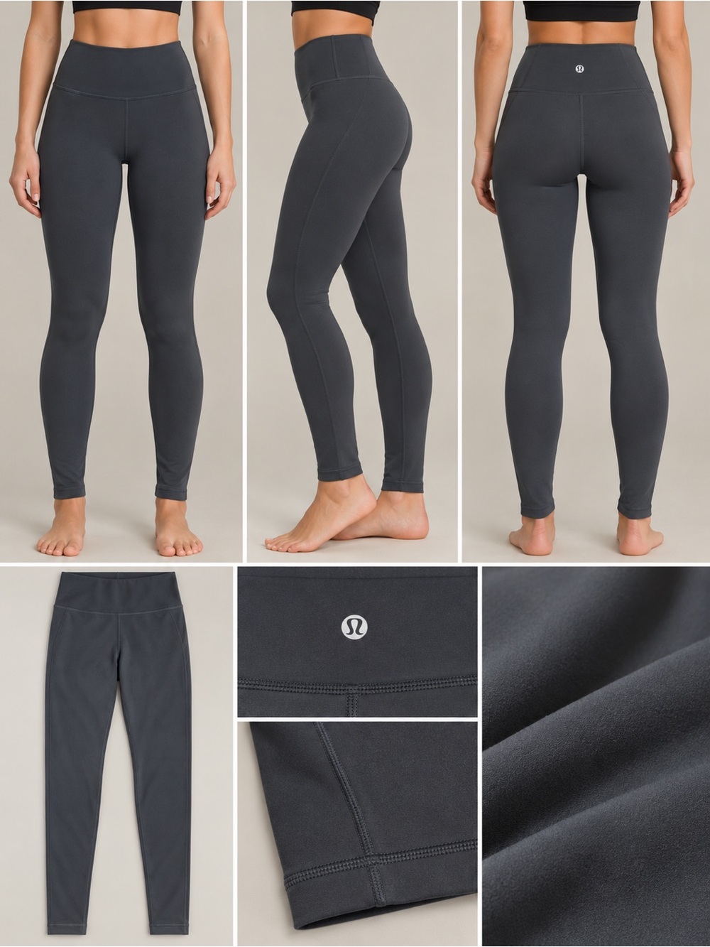 Lululemon charcoal Grey Align size 4 28” inseam
